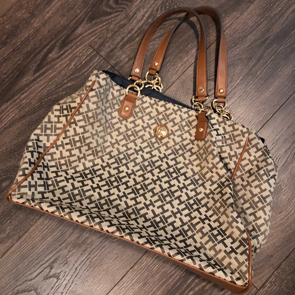 Tommy Hilfiger Monogrammed Tote